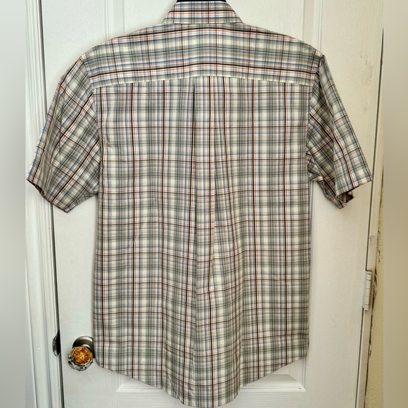 NWT JOS A. BANK MENS SHORT SLEEVE PLAID SHIRT. TRAVELER’S COL. TAILORED FIT. - Picture 5 of 11